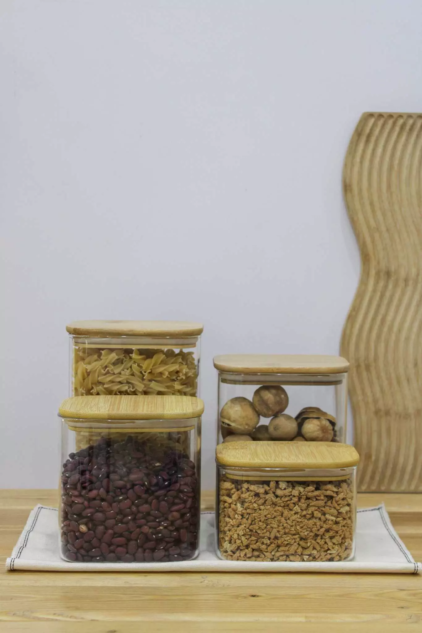 بانکه مستطیل پیرکس حبوبات